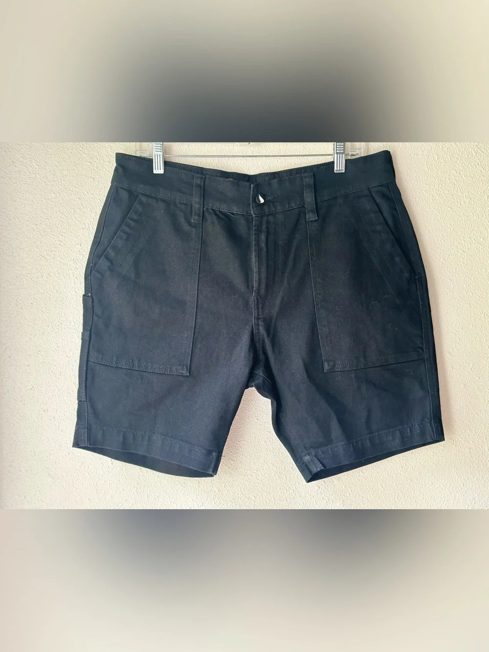 Sa1nt Black Twill Shorts 6247-Smp Heavy Duty Dyneema Moto Work Shorts 34